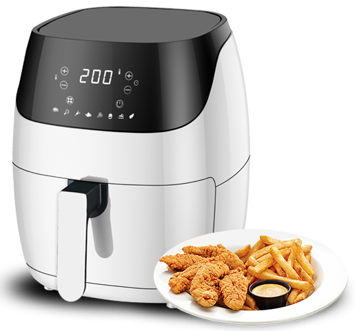 DH-202A SMART HOT REPID AIR CIRCULATION AIR FRYER WITH 8 PRESET PROGRAM CE CB GS ETL FDA ROHS LFGB APPROVED