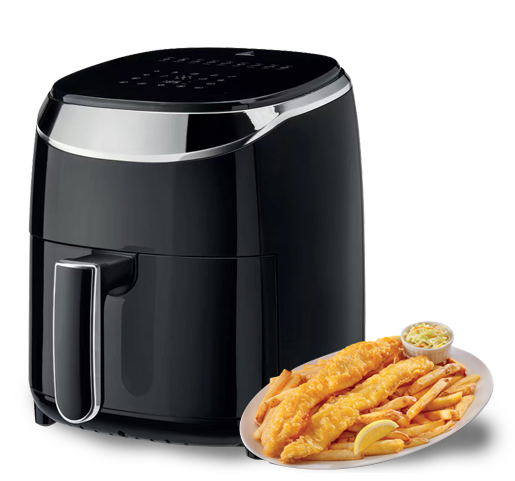 DH-601 DOUBLE KNOB CONTROL 1200W AIR FRYER WITH AUTO-SHUT OFF FUNCTION